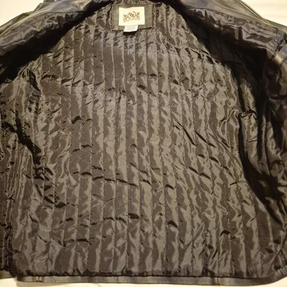 Toxic Hazard Brown Distressed Moto Jacket Size L - Picture 12 of 12